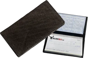 Black Hippopotamus Checkbook Cover