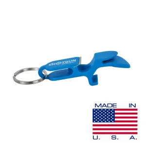 Blue Shotgun Key Chain
