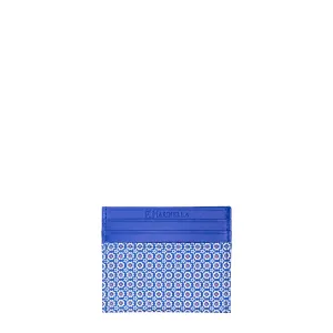 BLUETTE LEATHER AND SILK CREDIT CARD HOLDER