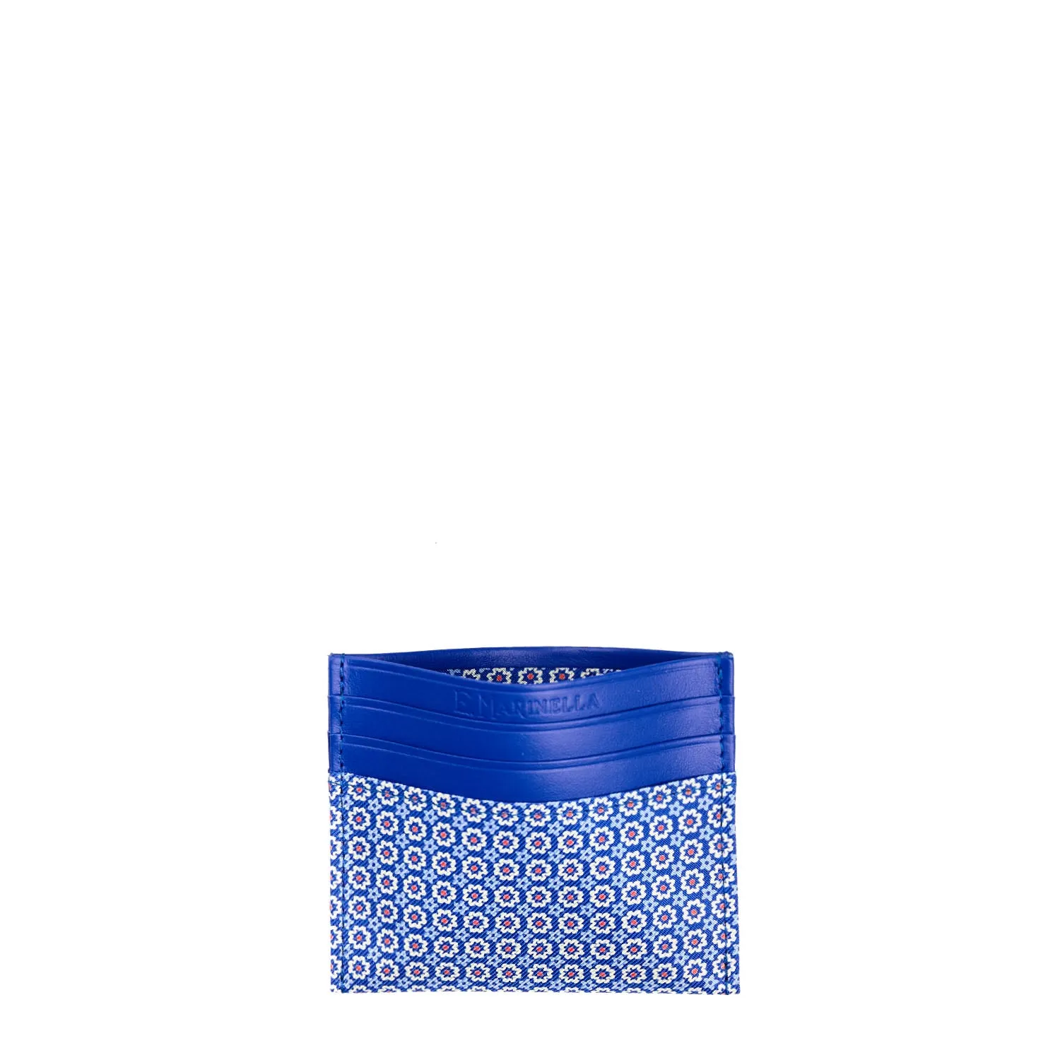 BLUETTE LEATHER AND SILK CREDIT CARD HOLDER
