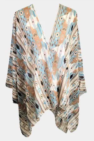 Boho Sheer Kimono Poncho