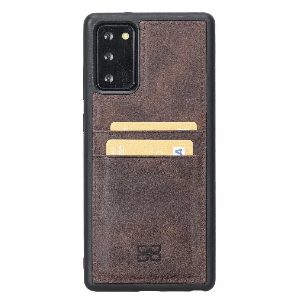 Bouletta Samsung Note 20 Series Leather Back Cover With Card Holder