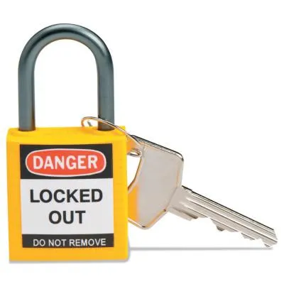Brady® Compact Safety Locks,  1 1/5 in W x 5/8 L in x 1 2/5 H, Yellow, 143158