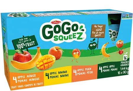 Brand new Squeeze, Fruit Mix Variety GoGo Squeez 16x90g