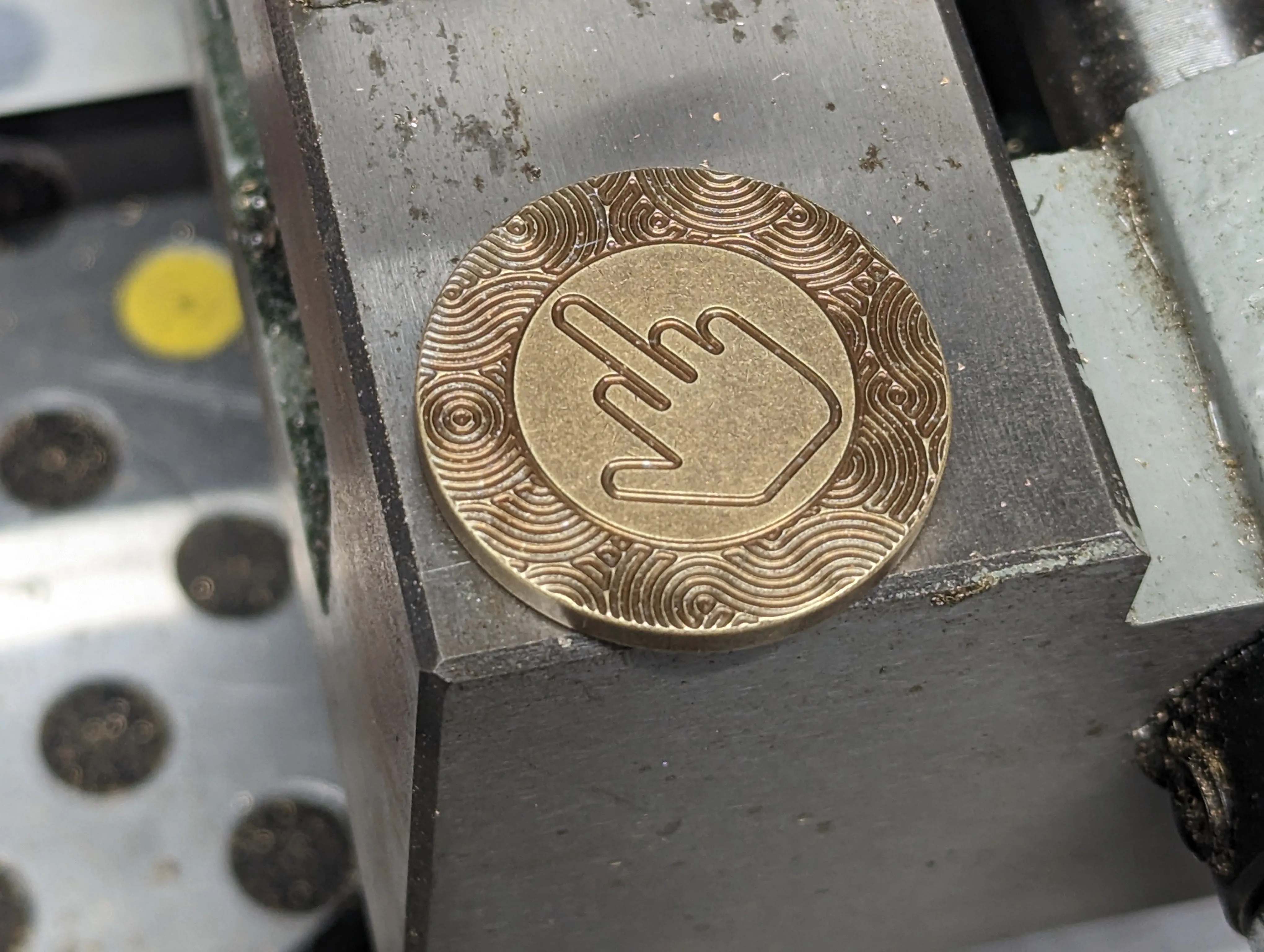 Brass Thumbs Up Decision Coin