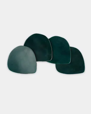 British Racing Green Coaster Stack in Shell Cordovan