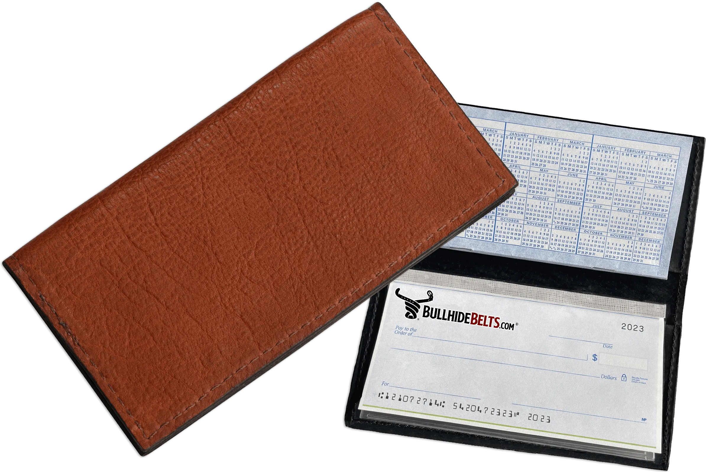 Brown American Bison Checkbook Cover
