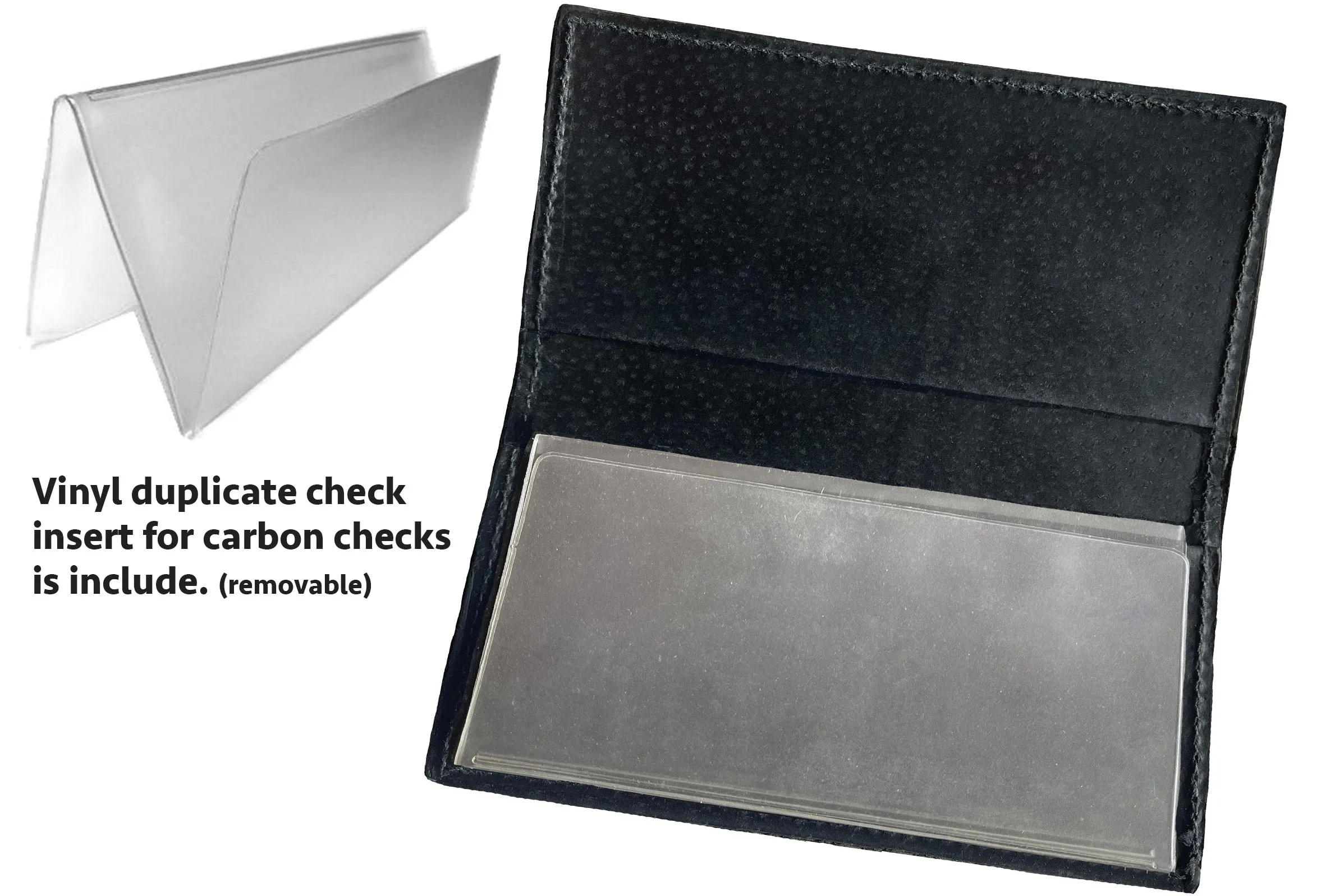 Brown Hippopotamus Checkbook Cover