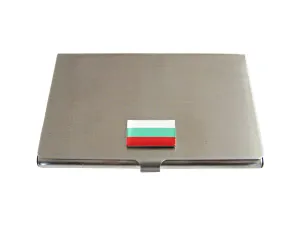 Bulgaria Flag Pendant Business Card Holder
