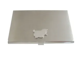 Bulgaria Map Shape Business Card Holder