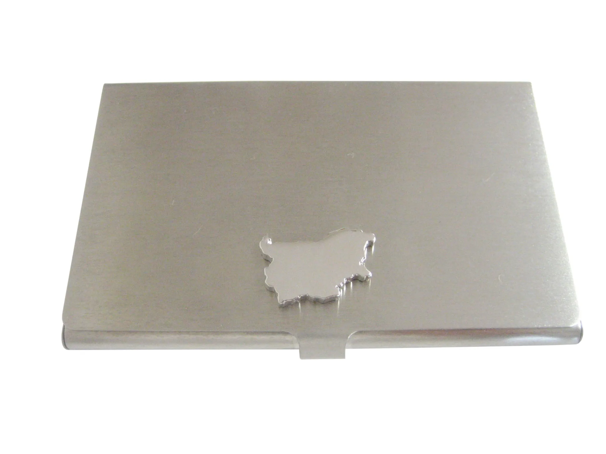 Bulgaria Map Shape Business Card Holder