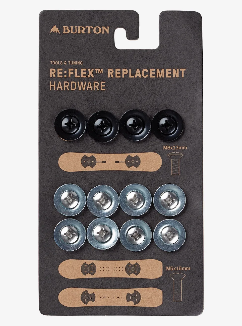 Burton Re:Flex Replacement Hardware - Silver