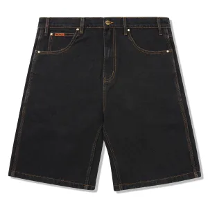 Butter Goods - Baggy Denim Shorts Washed Black