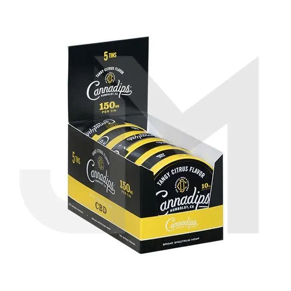Cannadips 150mg CBD Snus Pouches - Tangy Citrus