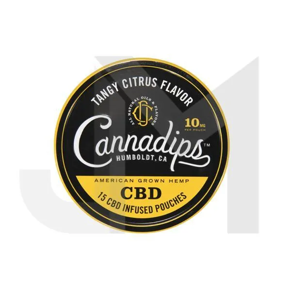 Cannadips 150mg CBD Snus Pouches - Tangy Citrus