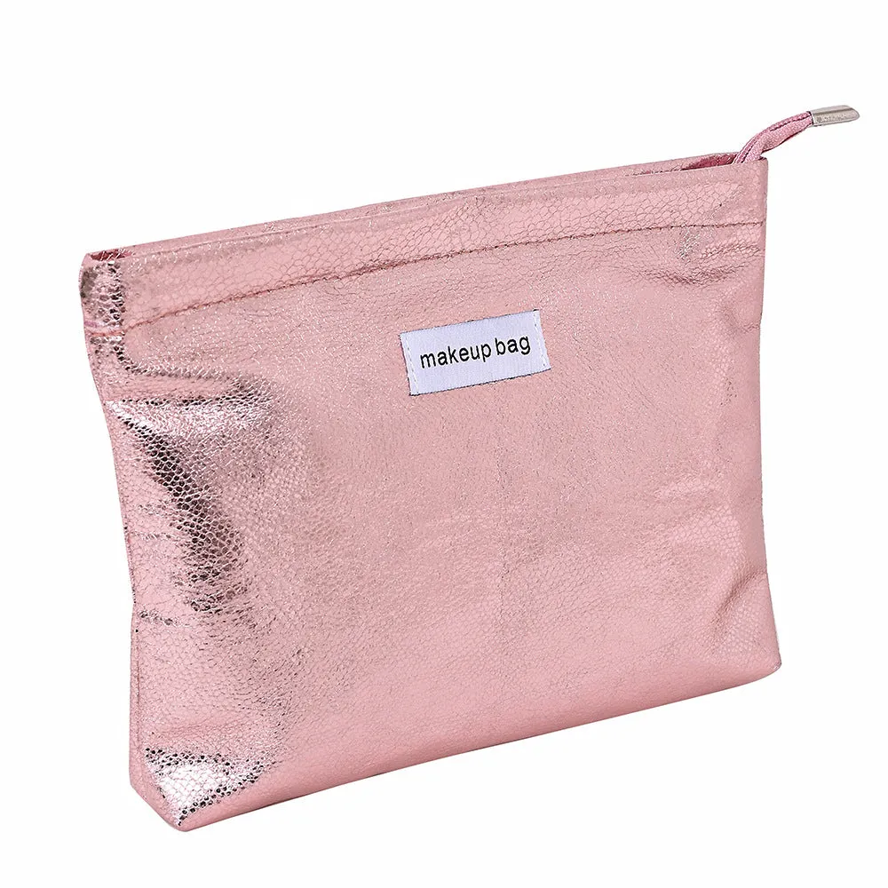 Capacity Leather High-grade Flash Portable Female Cosmetic Bags