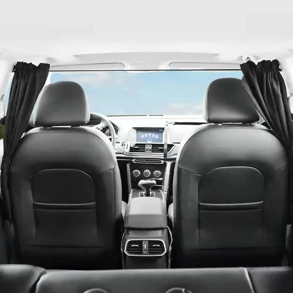 Car Divider Curtain Sun Shade, Custom fit for Car, Removable Car Front Rear Seat Privacy Divider Curtains