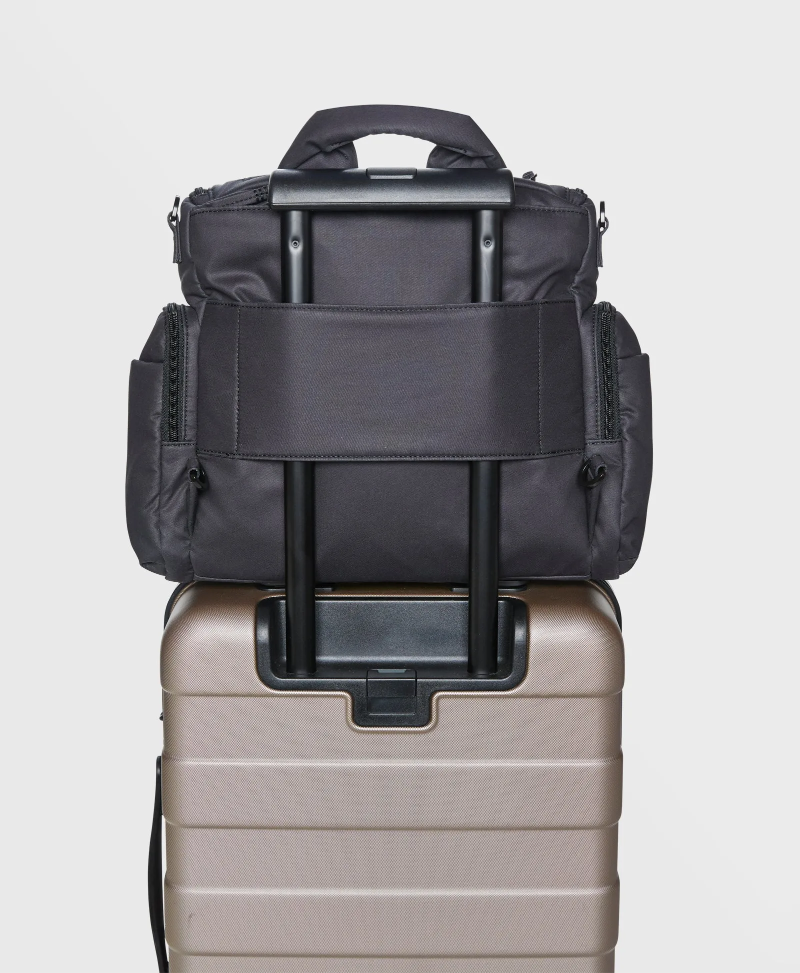 Caraa Baby Bag | Medium in Black Cotton