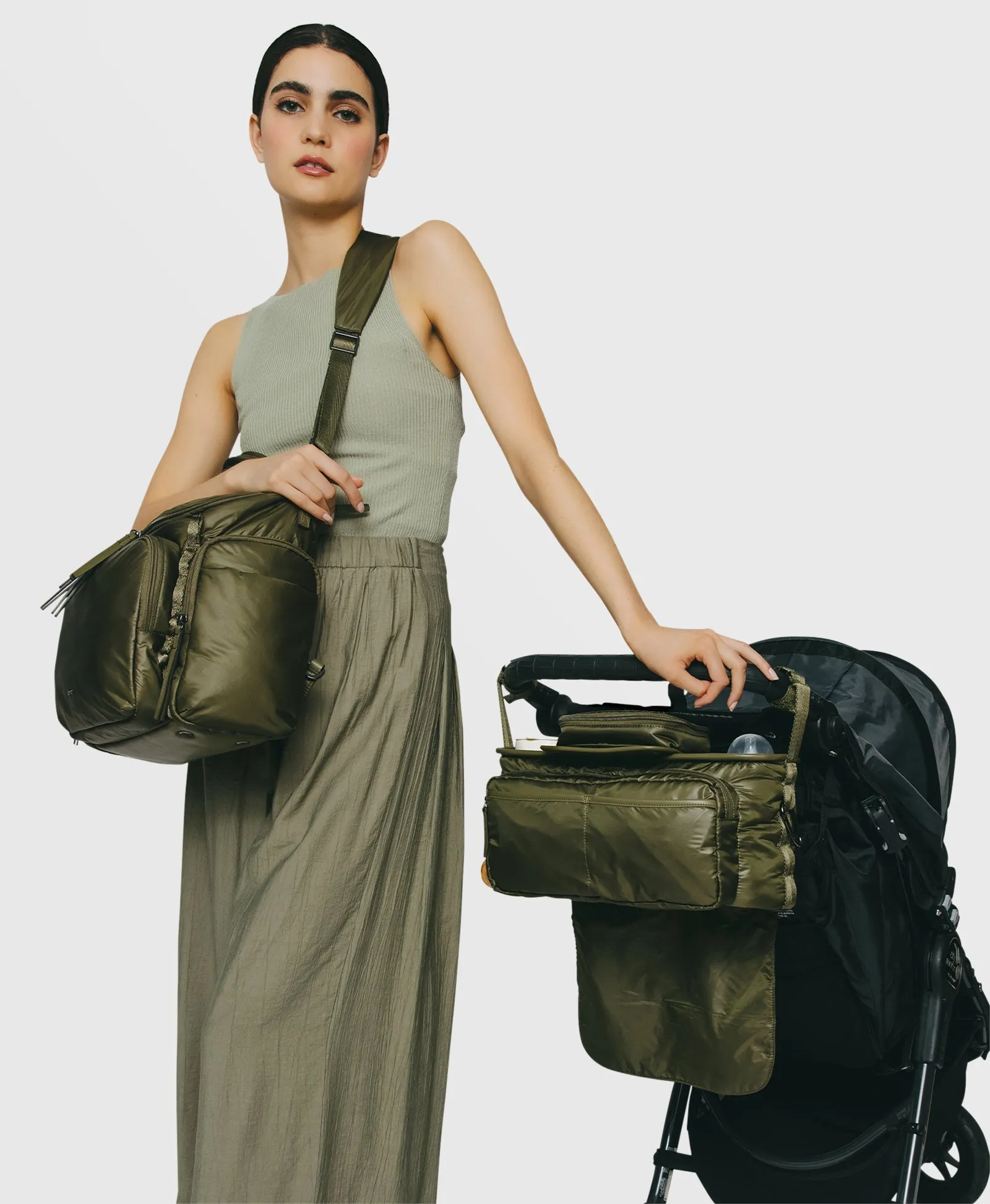 Caraa Baby Bag | Medium in Olive