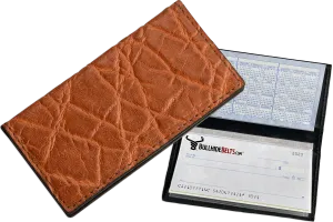 Caramel Brown Elephant Checkbook Cover