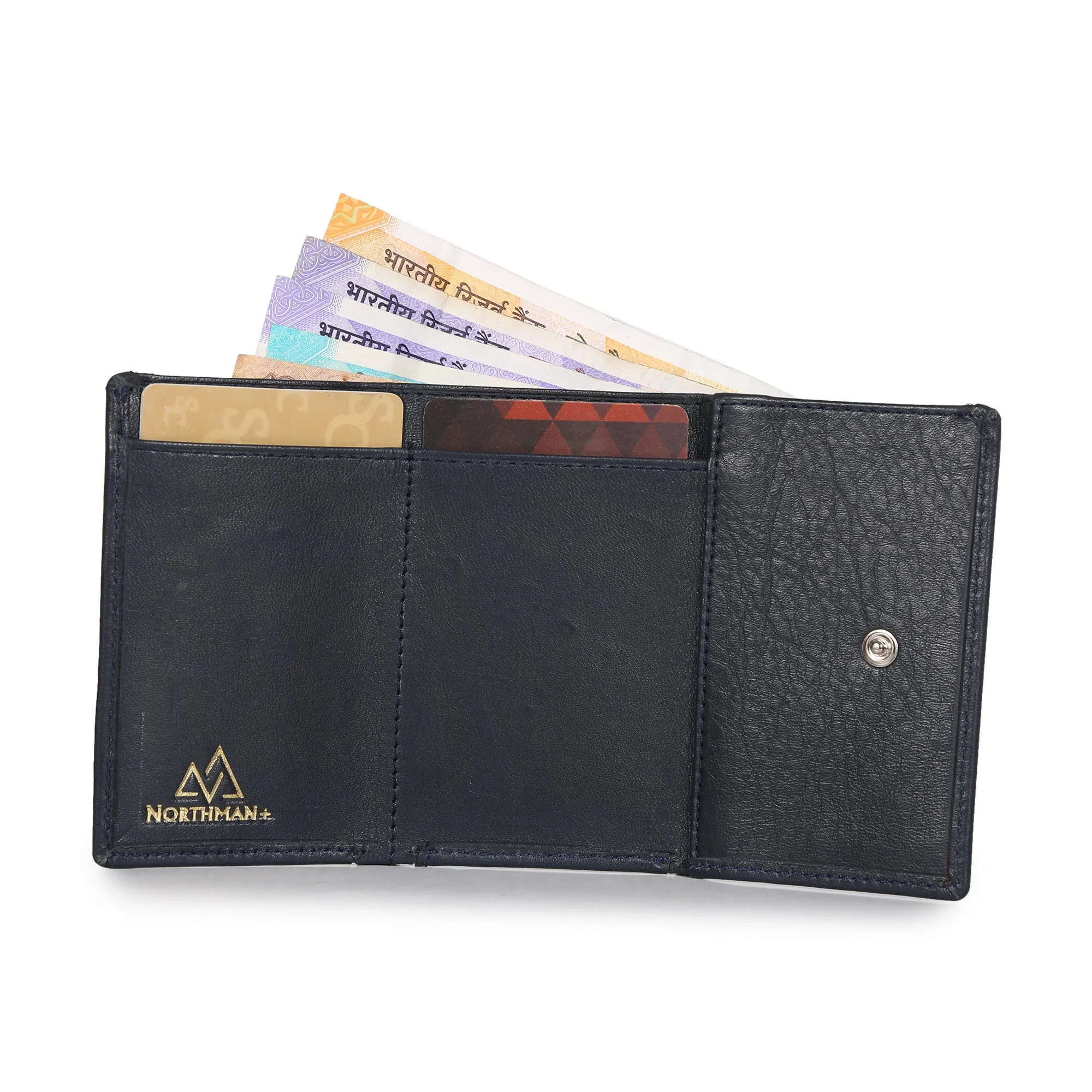 Card and Cash mini wallet in Navy Blue : The YBR series