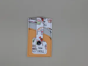 Card wallet /w coin pocket-I love Sushi