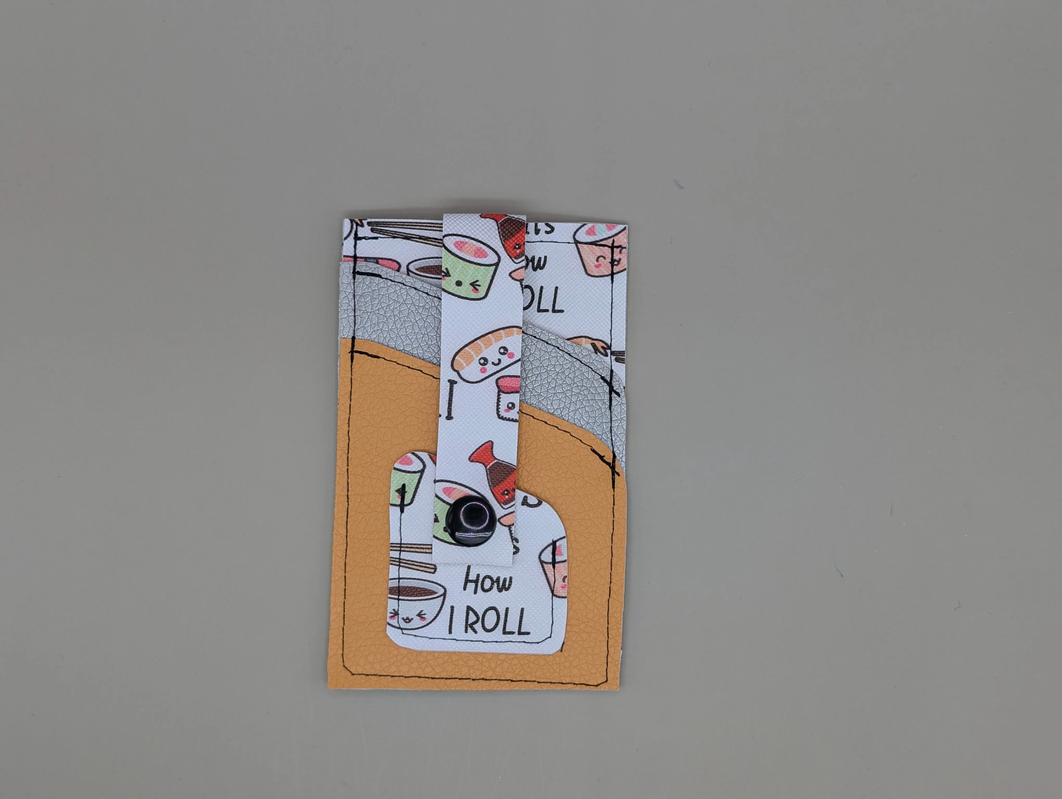 Card wallet /w coin pocket-I love Sushi