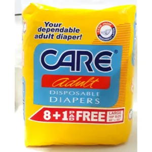 CARE ADULT DIAPER LRG 8`S