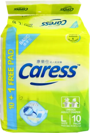CARESS BASIC ADULT DIAPER L 10`S