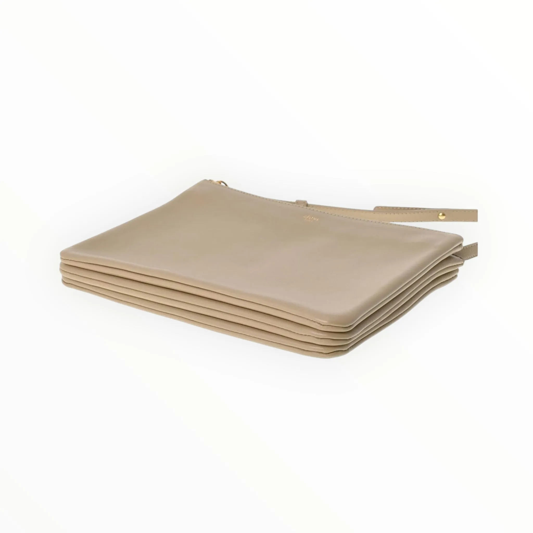 Celine Large Trio Crossbody - Beige
