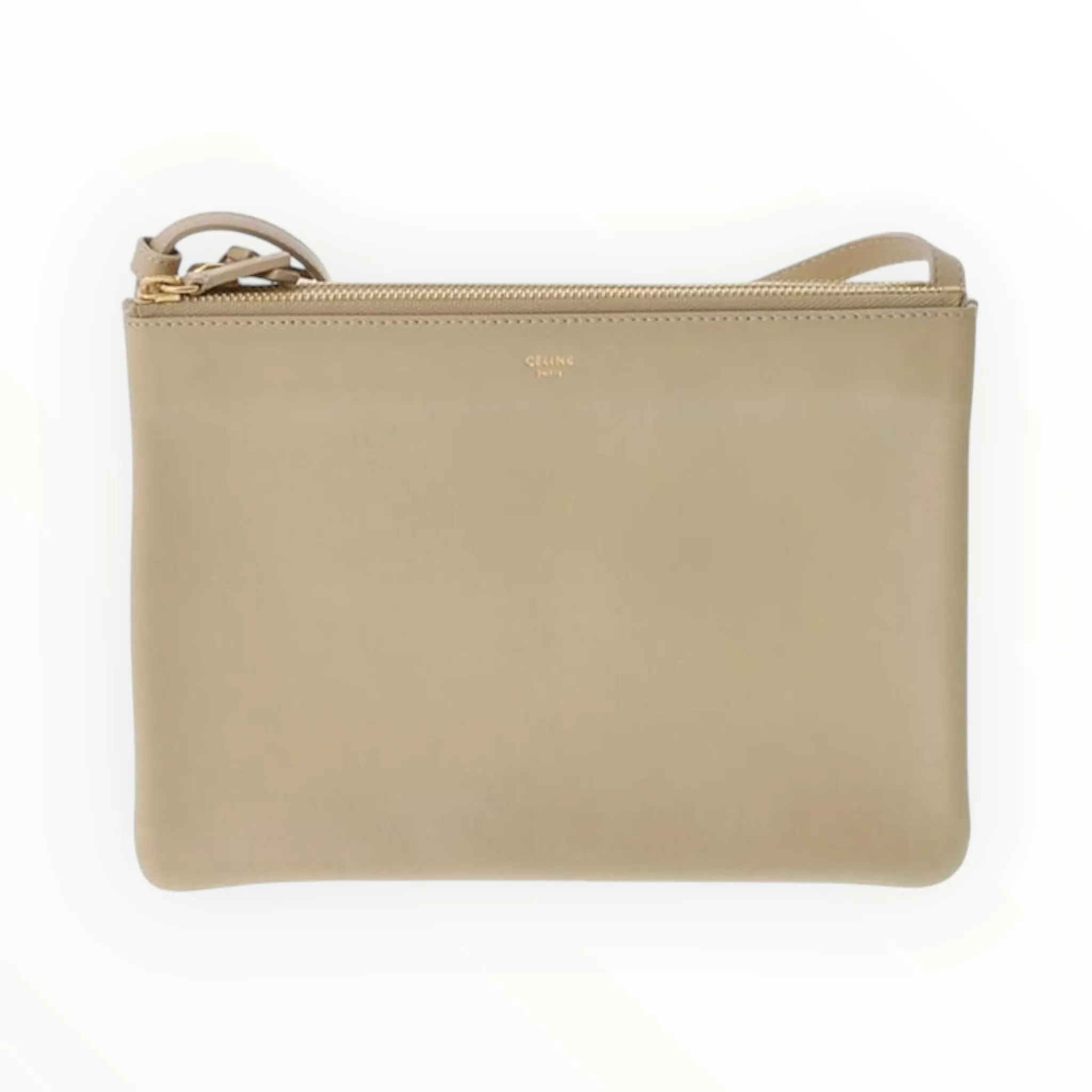 Celine Large Trio Crossbody - Beige