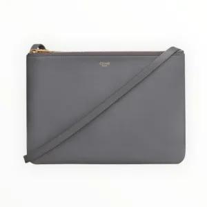 Celine Large Trio Crossbody - Grey