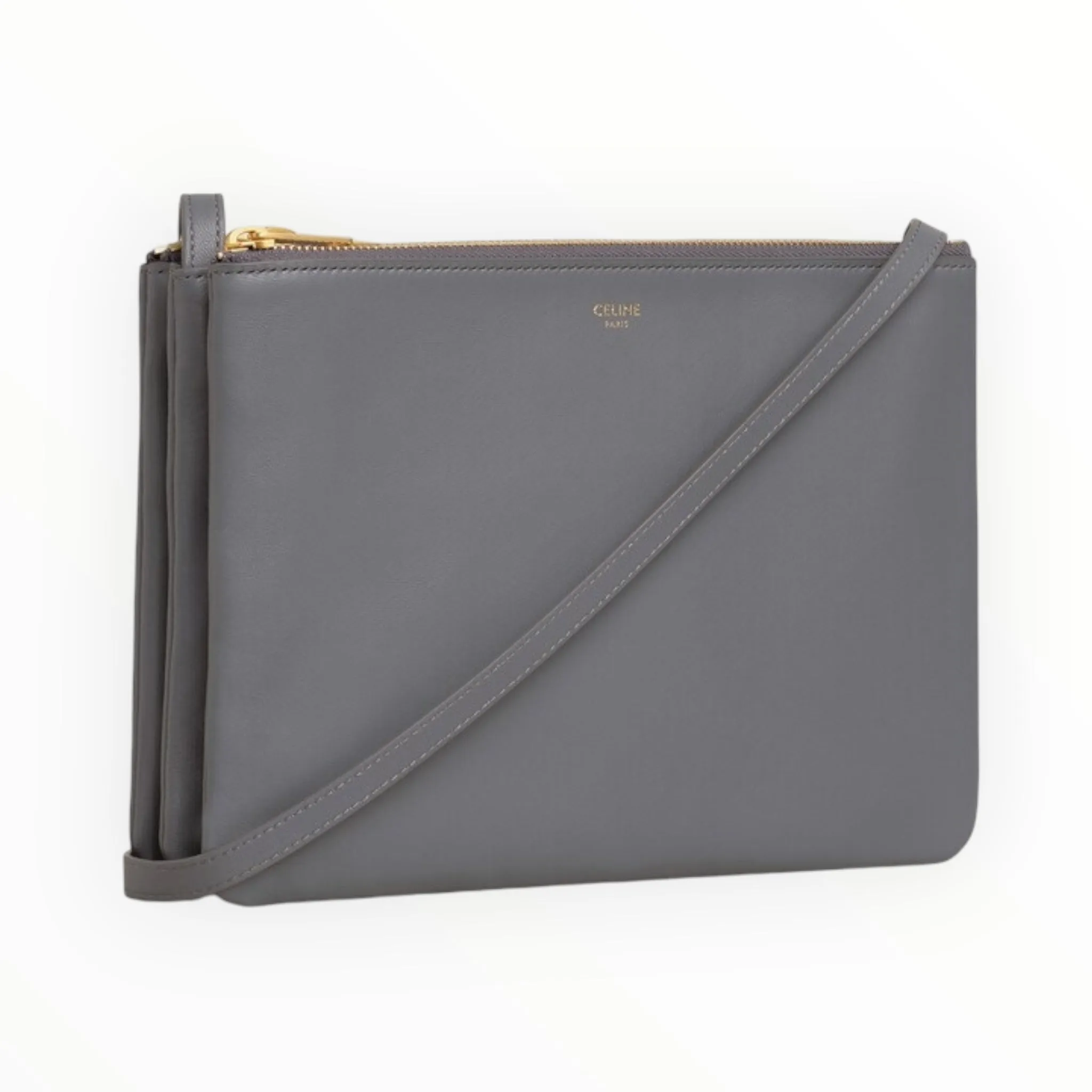 Celine Large Trio Crossbody - Grey