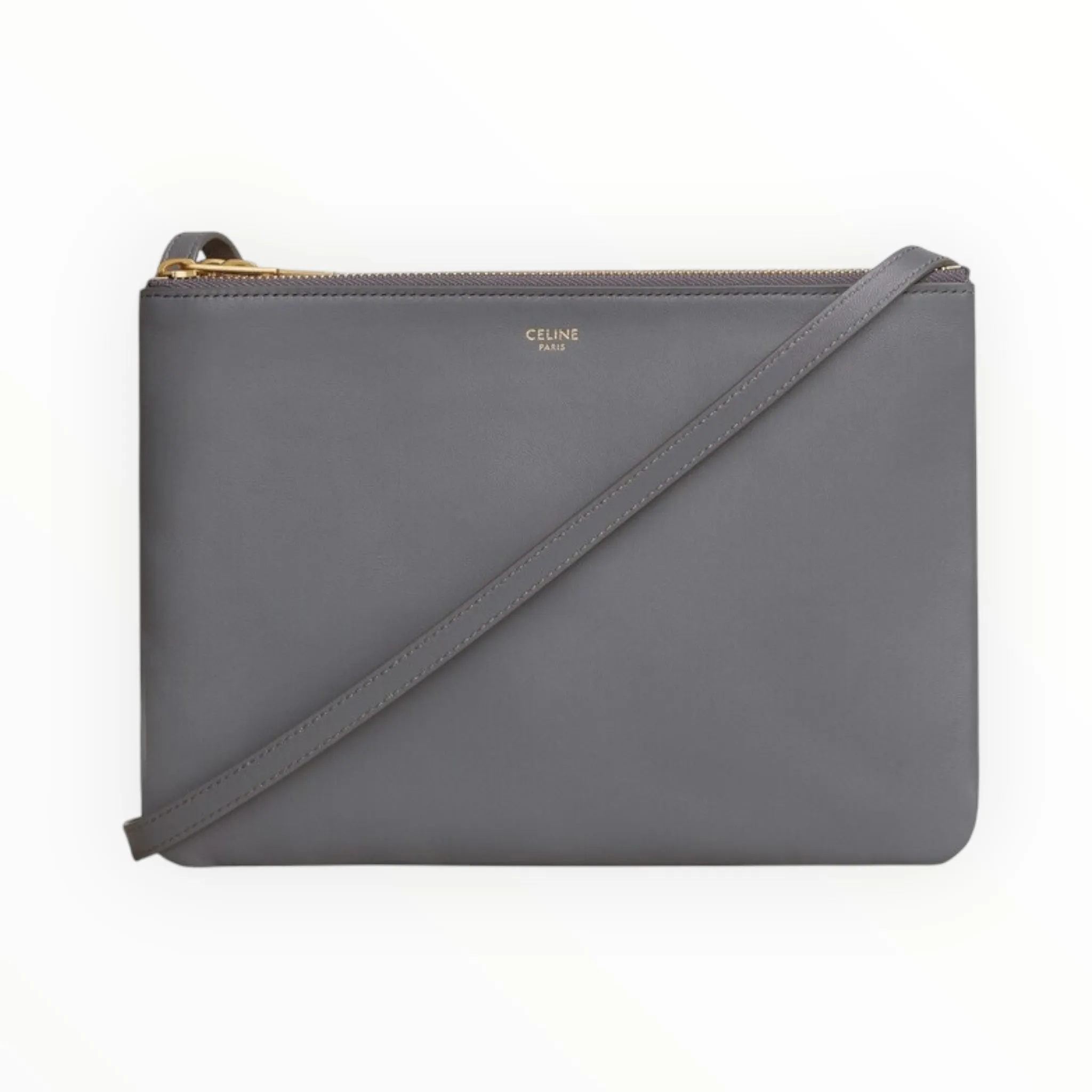 Celine Large Trio Crossbody - Grey