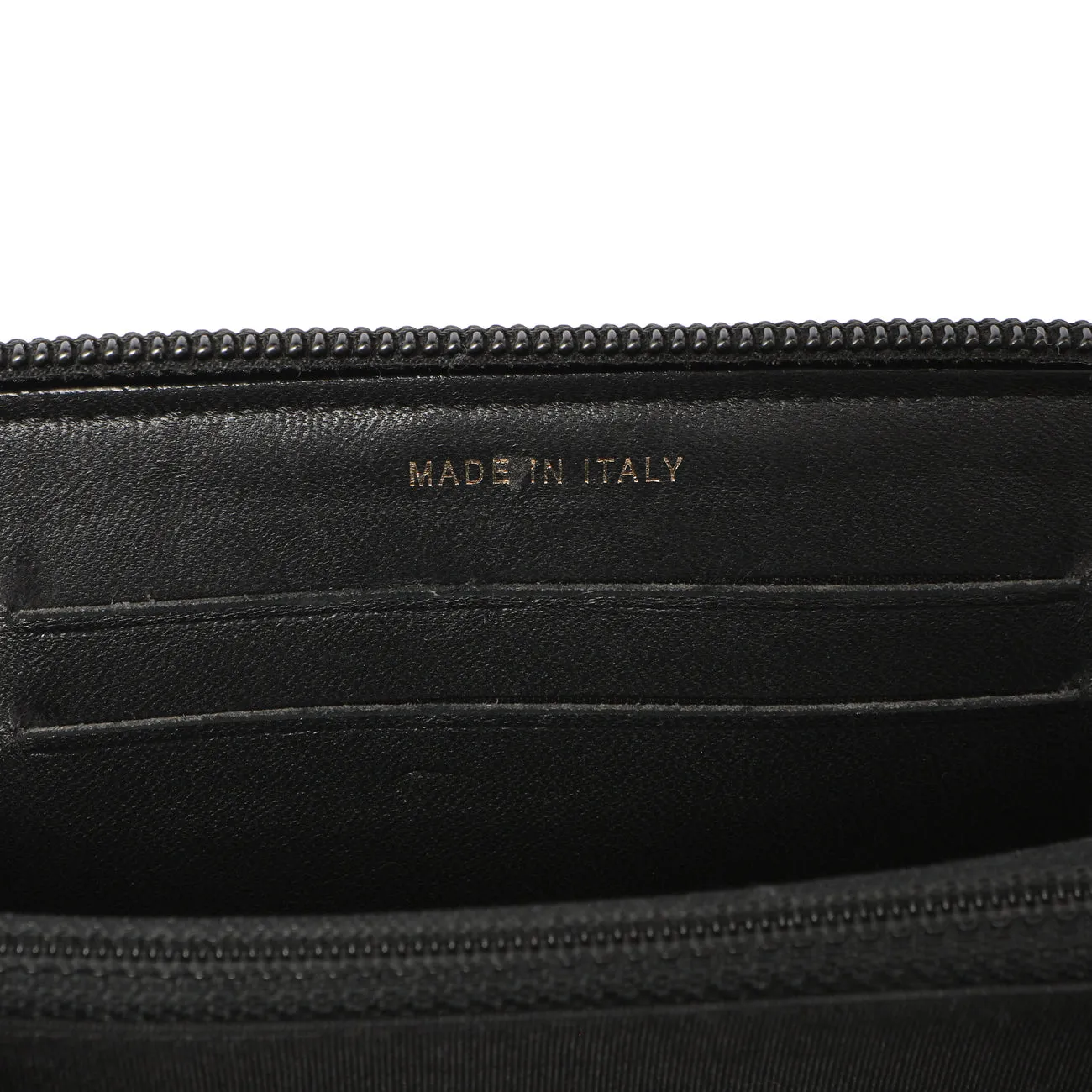 Chanel Black Quilted Lambskin Small Boy Zip Around Wallet