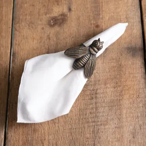 Charming Honeybee Napkin Rings - Set of 4