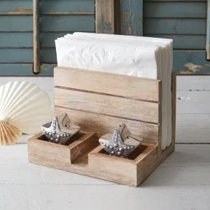 Charming Starfish Salt, Pepper, and Napkin Holder for Your Coastal Farmhouse Table