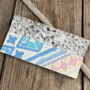 Checkbook Cover - Black & White w/ Encanto Navajo