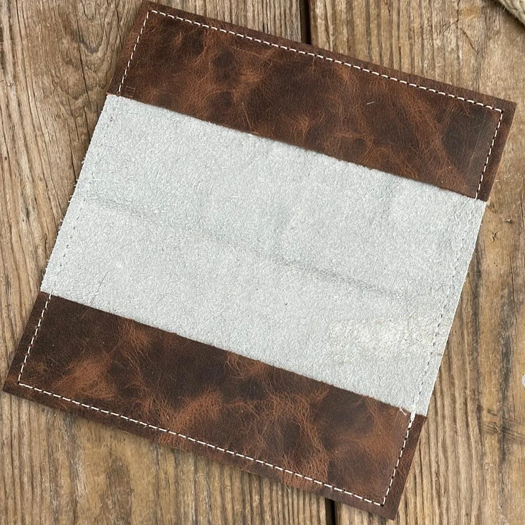 Checkbook Cover - Black & White w/ Encanto Navajo