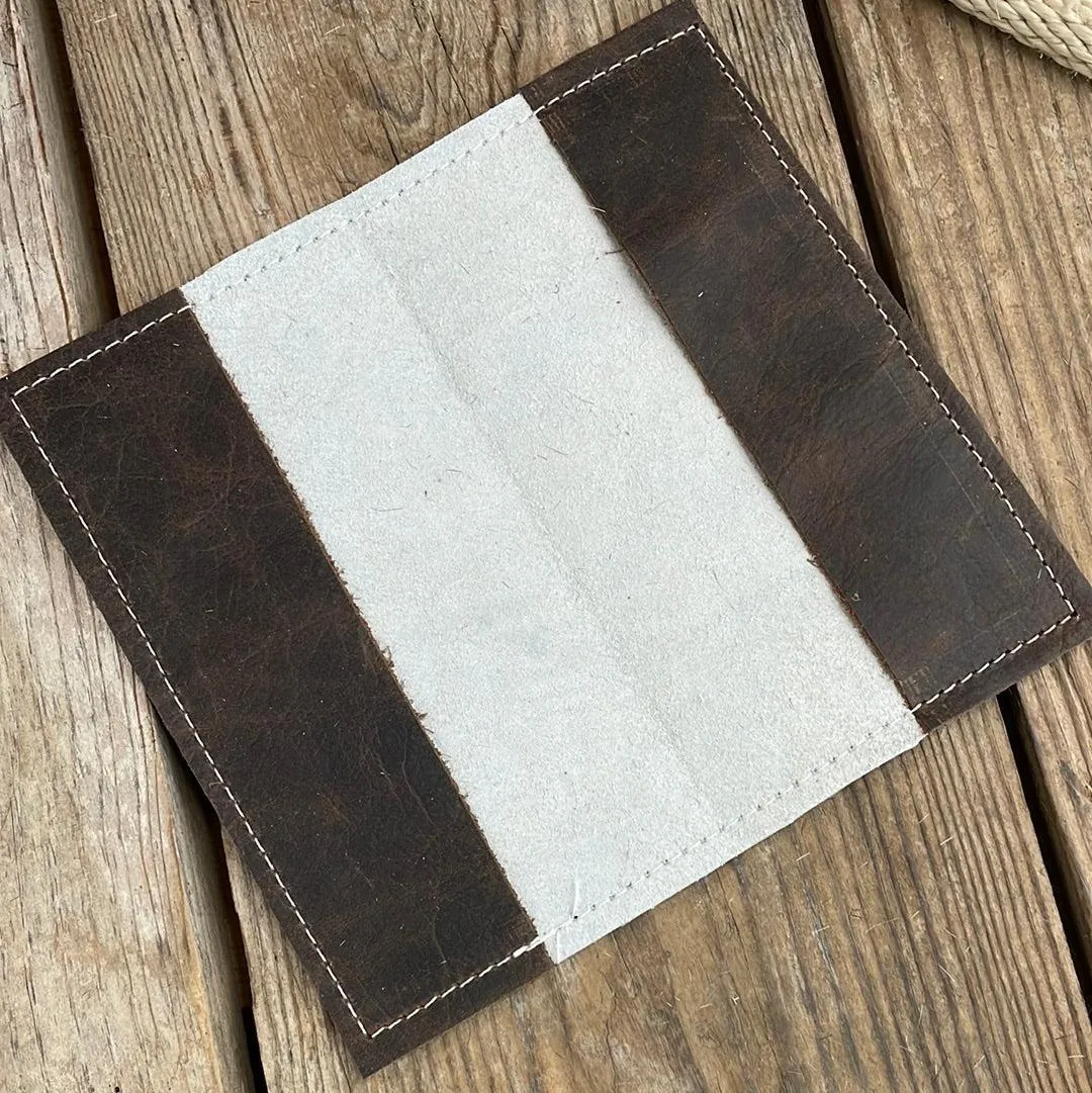 Checkbook Cover - Brindle w/ Encanto Navajo