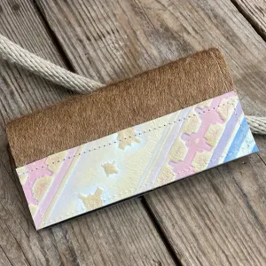 Checkbook Cover - Brindle w/ Encanto Navajo