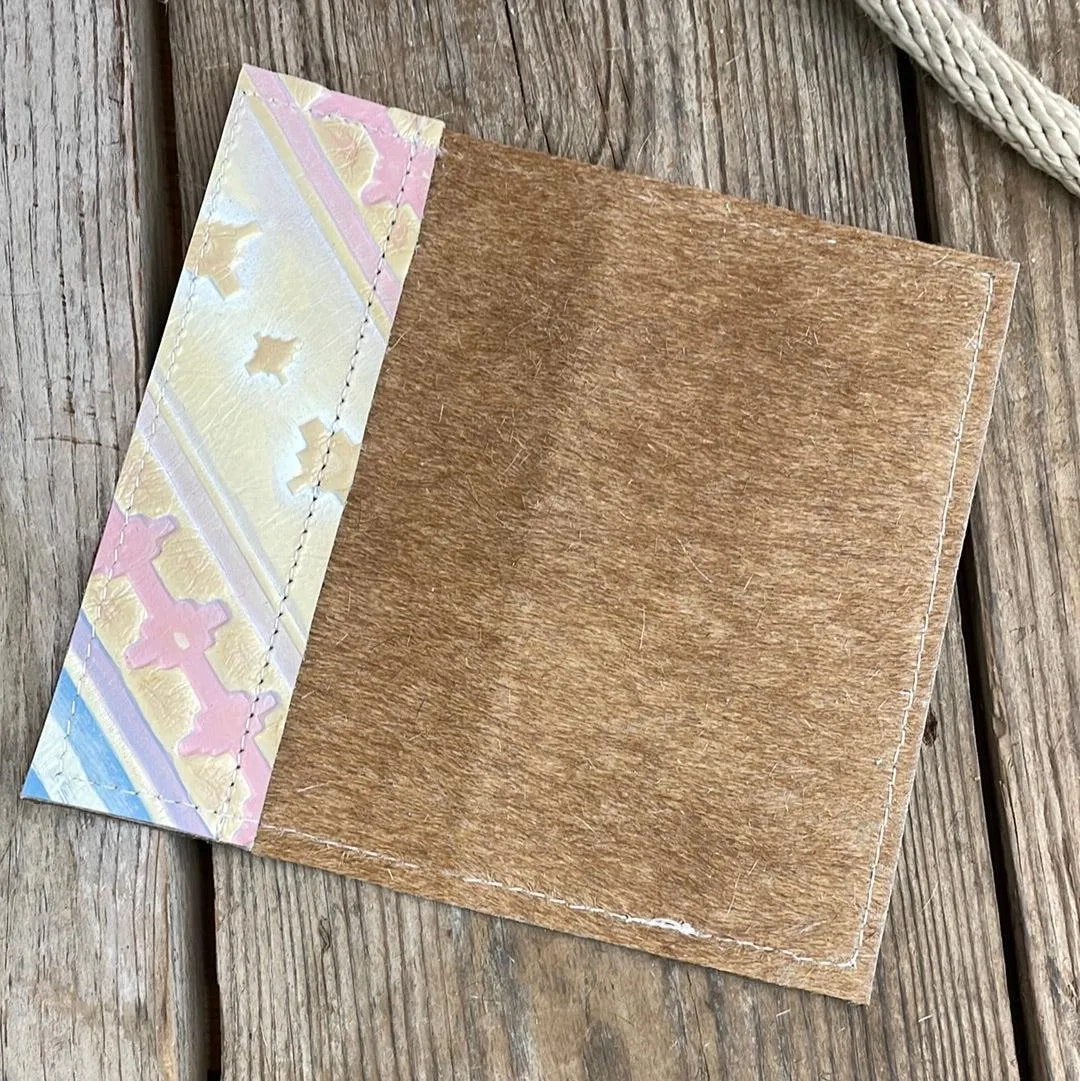 Checkbook Cover - Brindle w/ Encanto Navajo