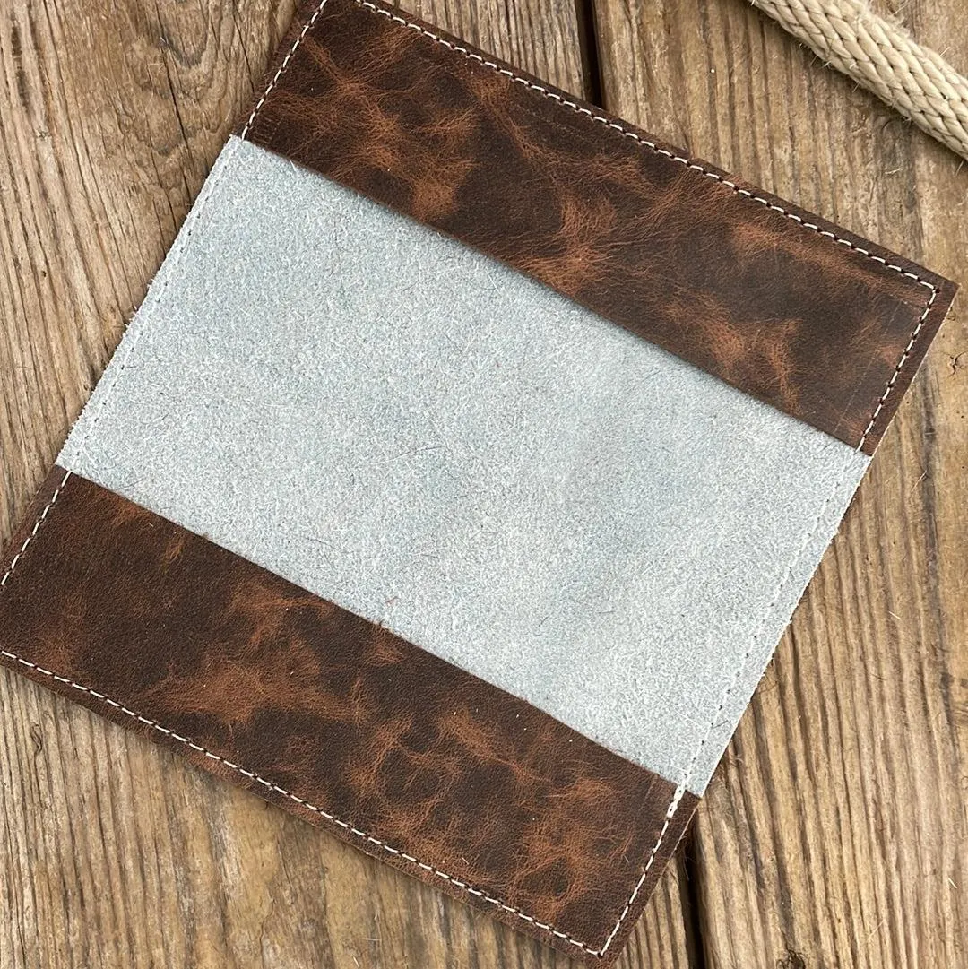 Checkbook Cover - Hereford w/ Encanto Navajo