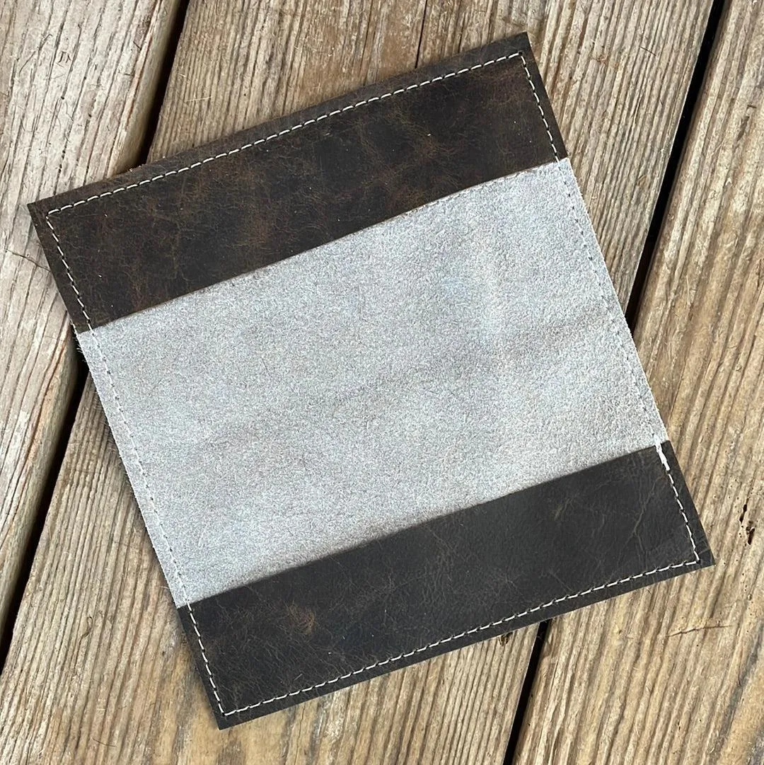 Checkbook Cover - Leopard w/ Sage Navajo
