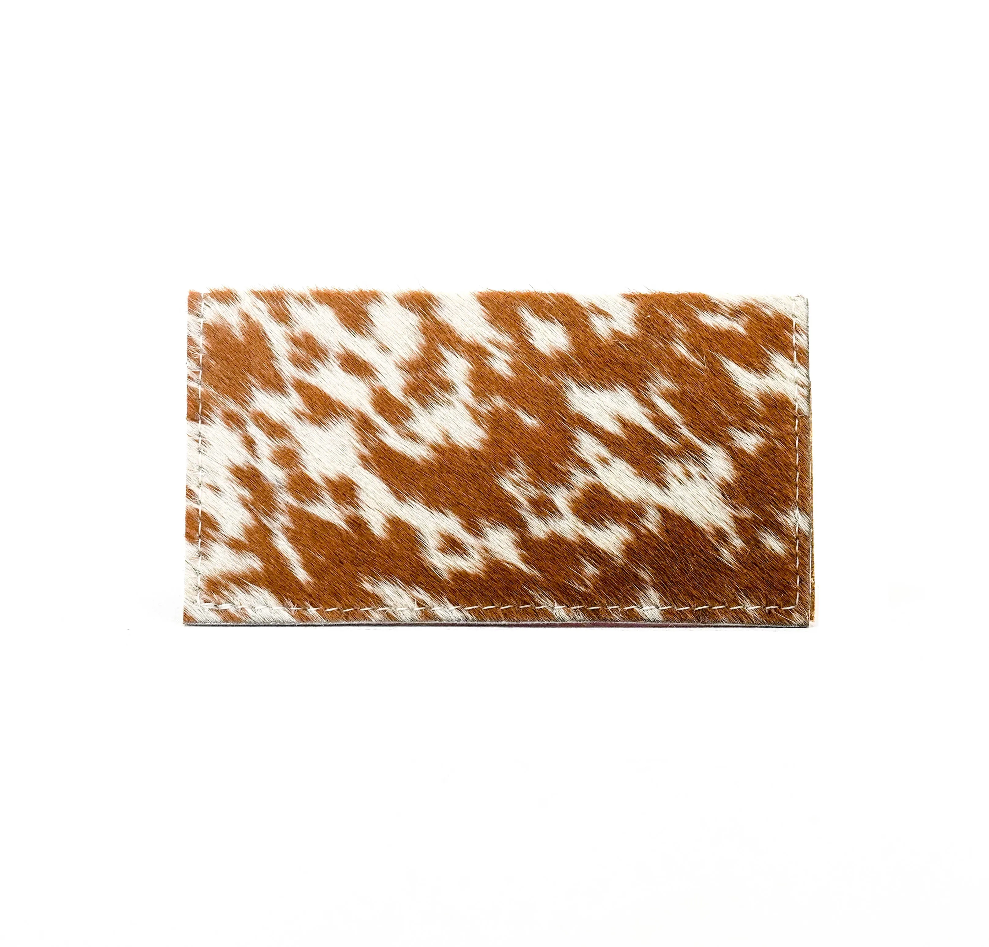 Checkbook Cover - Longhorn w/ Pink Roses