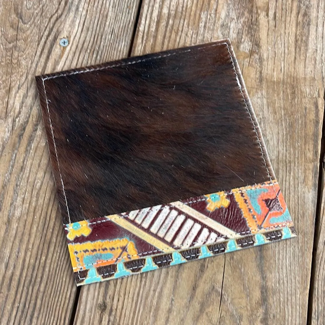 Checkbook Cover - Tricolor w/ Western Sunset