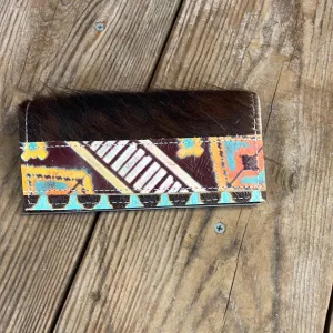 Checkbook Cover - Tricolor w/ Western Sunset