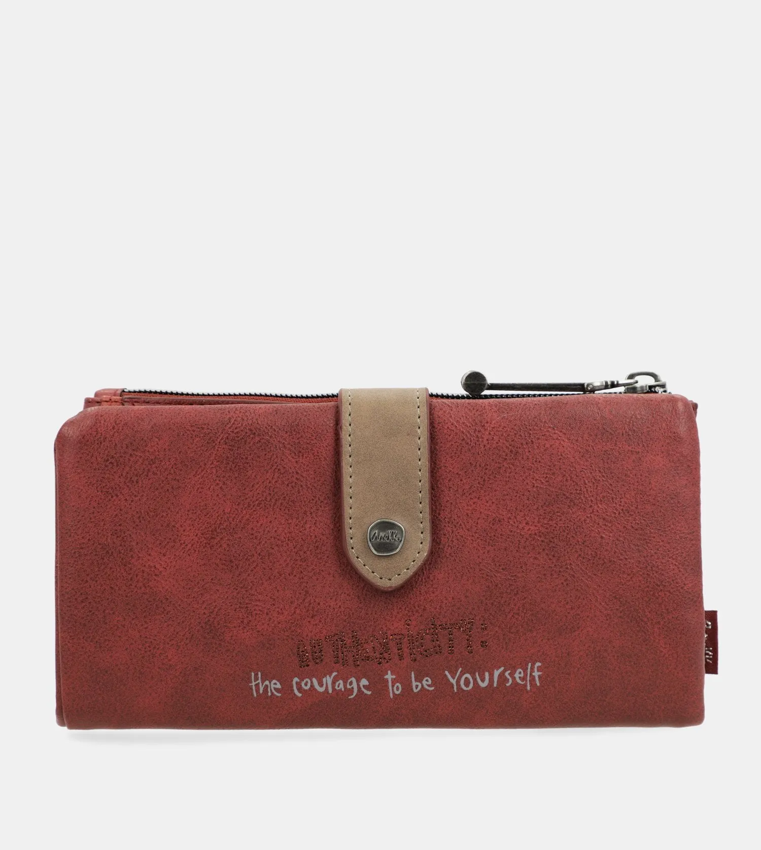 City Art flexible maroon wallet