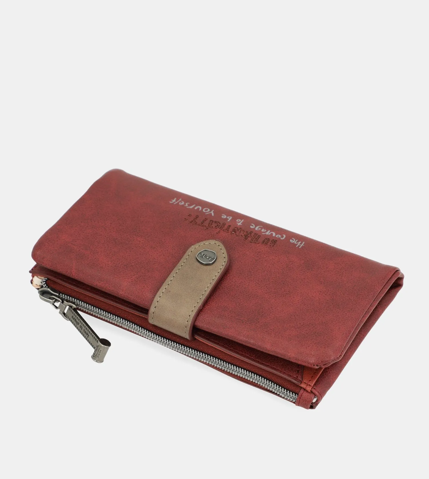 City Art flexible maroon wallet