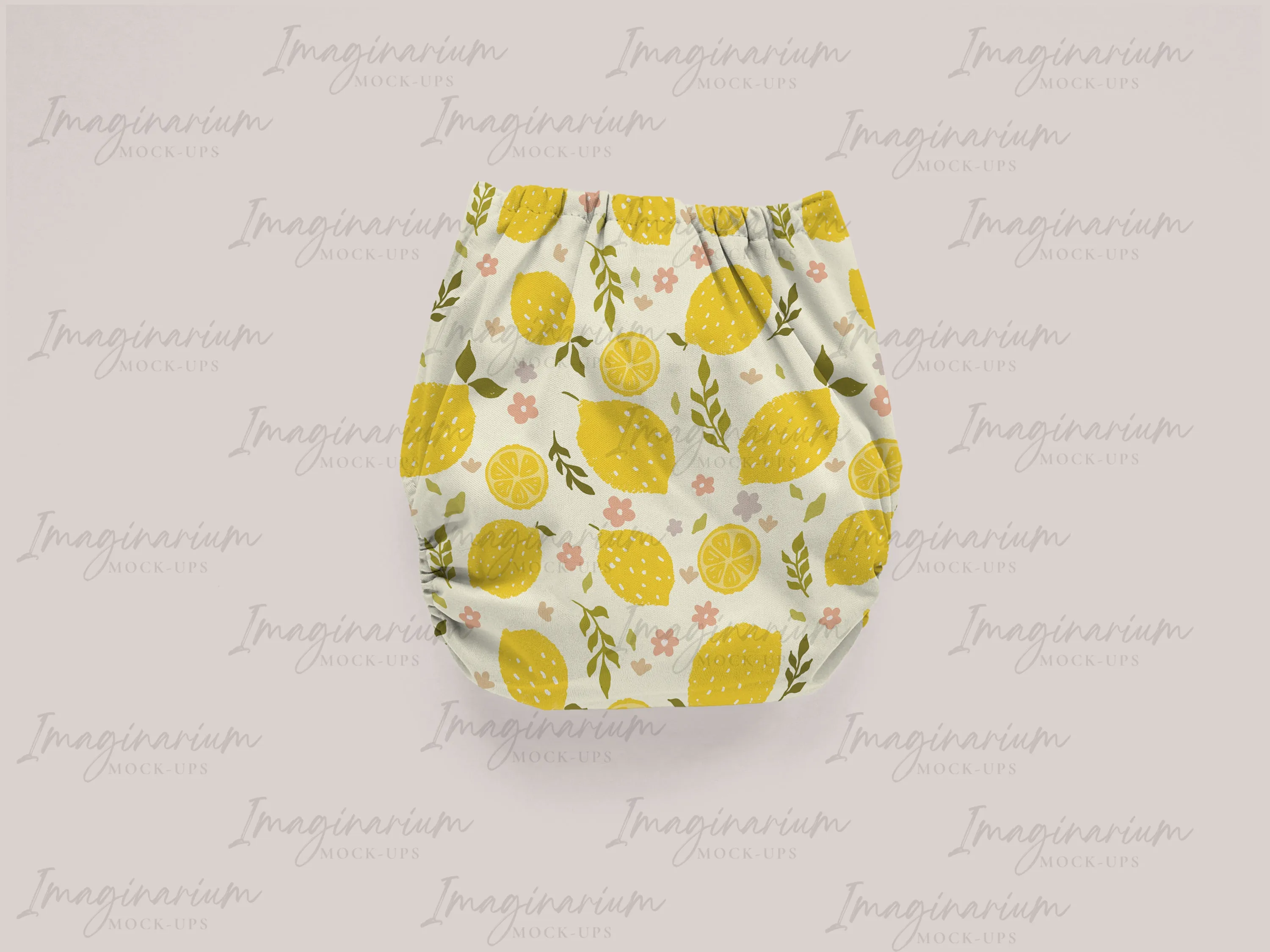 Cloth Diaper Back View Mock Up, Realistic Mockup for Photoshop and Procreate